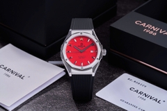 Đồng Hồ Nam Dây Cao Su Carnival 8168G-VT-DCS-VN Limited Việt Nam - Automatic - Kính Sapphire - Size 42mm