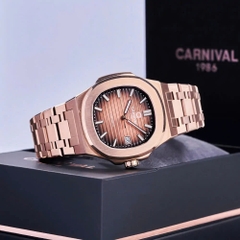 Đồng Hồ Nam Dây Thép Carnival Nautilus 8108G1-VH-N Automatic - Kính Sapphire - Size 41mm