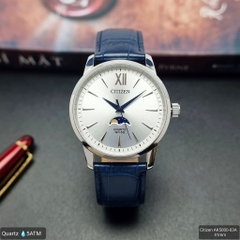 Đồng Hồ Nam Dây Da Citizen Quartz AK5000-03A Moonphase - Size 42mm