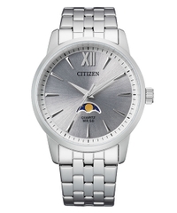 Đồng Hồ Nam Dây Thép Citizen Quartz AK5000-54A Moonphase - Size 42mm