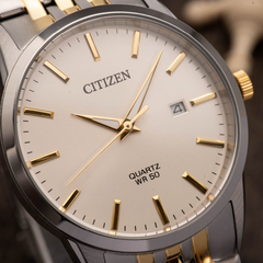 Đồng Hồ Nam Dây Thép Citizen Quartz BI5006-81P Demi Gold - Size 39mm