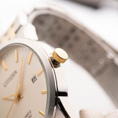 Đồng Hồ Nam Dây Thép Citizen Quartz BI5006-81P Demi Gold - Size 39mm
