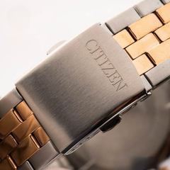 Đồng Hồ Nam Dây Thép Citizen Quartz BI5096-53L Demi Rose Gold - Size 42mm