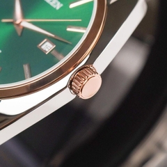 Đồng Hồ Nam Dây Thép Citizen Quartz BI5104-57Z Demi Rose Gold - Size 41m