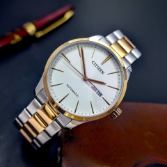 Đồng Hồ Nam Dây Thép Citizen Automatic NH8356-87A - Demi Gold - Size 40mm