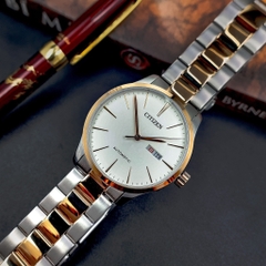 Đồng Hồ Nam Dây Thép Citizen Automatic NH8356-87A - Demi Gold - Size 40mm