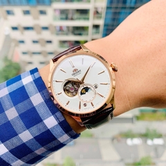 Đồng Hồ Nam Dây Da Orient Sun And Moon Bambino RA-AS0102S10B ( RA-AS0102S30B ) ( RA-AS0102S00C ) - Size 41.5mm