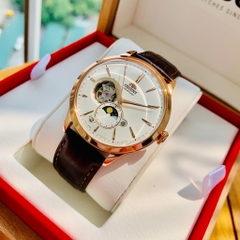 Đồng Hồ Nam Dây Da Orient Sun And Moon Bambino RA-AS0102S10B ( RA-AS0102S30B ) ( RA-AS0102S00C ) - Size 41.5mm