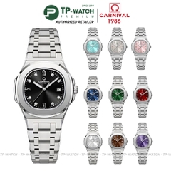 Đồng Hồ Nữ Dây Thép Carnival 8160L-VT Máy Quartz - Kính Sapphire - Size 34mm