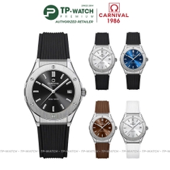 Đồng Hồ Nữ Dây Cao Su Carnival 8168L-VT-DCS Máy Quartz - Kính Sapphire - Size 34mm