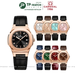 Đồng Hồ Nữ Dây Da Carnival 8160L-VH-DD Máy Quartz - Kính Sapphire - Size 34mm