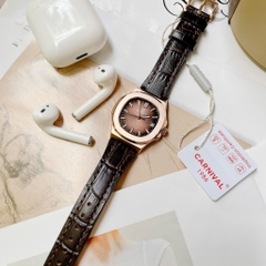 Đồng Hồ Nữ Dây Da Carnival 8161L-VH-DD-N Máy Quartz - Kính Sapphire - Size 34mm