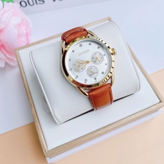 Đồng Hồ Nữ Dây Da Citizen Eco-Drive FD2052-07A - Size 38mm