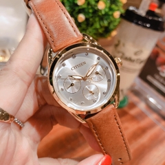 Đồng Hồ Nữ Dây Da Citizen Eco-Drive FD2052-07A - Size 38mm