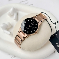 Đồng Hồ Nữ Dây Thép Citizen Eco-Drive GA1058-59Q  - Kim Cương - Size 30mm
