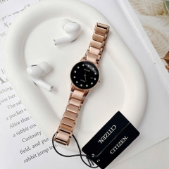 Đồng Hồ Nữ Dây Thép Citizen Eco-Drive GA1058-59Q  - Kim Cương - Size 30mm