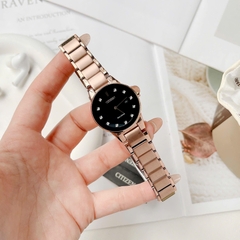 Đồng Hồ Nữ Dây Thép Citizen Eco-Drive GA1058-59Q  - Kim Cương - Size 30mm