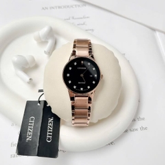 Đồng Hồ Nữ Dây Thép Citizen Eco-Drive GA1058-59Q  - Kim Cương - Size 30mm