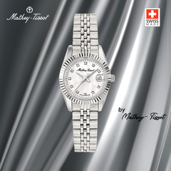 Đồng hồ nữ dây thép Mathey Tissot D710AI (Quartz) - Thuỵ Sĩ - size 26mm