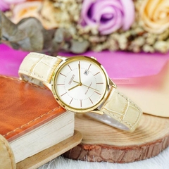 Đồng Hồ Nữ Dây Da Orient Quartz RF-QA0003G10B