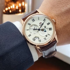 Đồng Hồ Nam Dây Da Orient Sun And Moon Gen 3 RA-AK0007S10B ( RA-AK0007S30B ) ( RA-AK0007S00C ) ( RN-AK0001S ) - Size 42.5mm