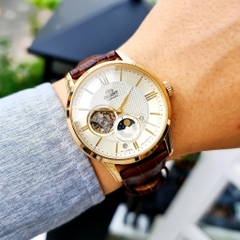 Đồng Hồ Nam Dây Da Orient Sun And Moon Gen 4 RA-AS0010S10B ( RA-AS0010S30B ) ( RA-AS0010S00C ) - Size 42mm