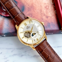 Đồng Hồ Nam Dây Da Orient Sun And Moon Gen 4 RA-AS0010S10B ( RA-AS0010S30B ) ( RA-AS0010S00C ) - Size 42mm