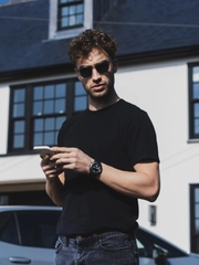 Edifice ECB-40P-1ADF Bluetooth | Khung máy Carbon | ECB-40P-1A