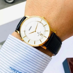 Đồng Hồ Nam Dây Da Orient Quartz FGW01002W0 Size 38mm - Kính Sapphire