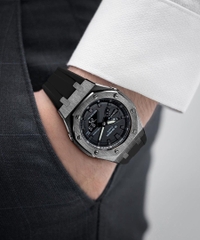 G-SHOCK GA-2100-1A1 AP CUSTOM FULL BLACK ROYAL OAK