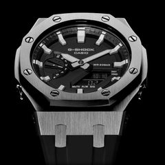 G-SHOCK GA-2100-1A AP CUSTOM SILVER x BLACK ROYAL OAK