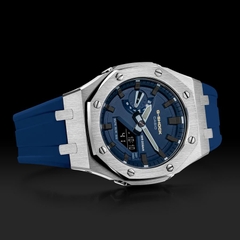 G-SHOCK GA-2110ET-2A AP CUSTOM SILVER x BLUE ROYAL OAK