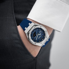 G-SHOCK GA-2110ET-2A AP CUSTOM SILVER x BLUE ROYAL OAK