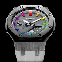 G-SHOCK GA-2110ET-8A AP CUSTOM GREY WHITE x RAINBOW ROYAL OAK (SPECIAL)