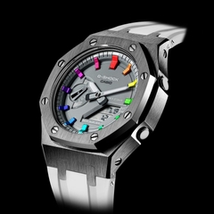 G-SHOCK GA-2110ET-8A AP CUSTOM GREY WHITE x RAINBOW ROYAL OAK (SPECIAL)