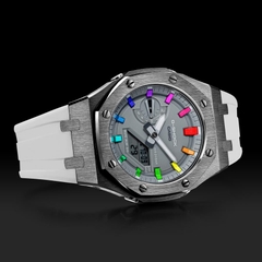 G-SHOCK GA-2110ET-8A AP CUSTOM GREY WHITE x RAINBOW ROYAL OAK (SPECIAL)