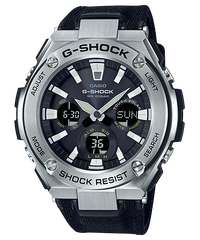 G-Shock GST-S130C-1ADR Vỏ Thép | Dây Vải | GST-S130C-1A Pin Năng Lượng Mặt Trời