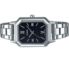 CASIO STANDARD LTP-E168D-1BDF DÂY THÉP |  LTP-E168D-1B