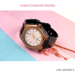 CASIO NỮ LWA-300HRG-5E | LWA-300HRG-5EVDF GỜ KIM LOẠI