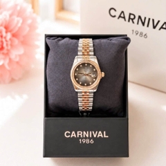 Đồng hồ nữ dây thép Carnival 8250L-CH-TX Quartz - Size 30mm - Kính Sapphire - Chống nước 30m