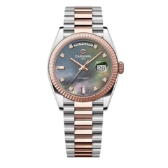 Đồng hồ nam Dây Thép Carnival 8239G-CH-DK Automatic - Kính Sapphire - Size 38mm - Chống nước 50m