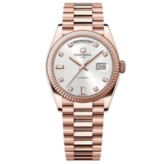 Đồng hồ nam Dây Thép Carnival 8239G-VH-T Automatic - Kính Sapphire - Size 38mm - Chống nước 50m