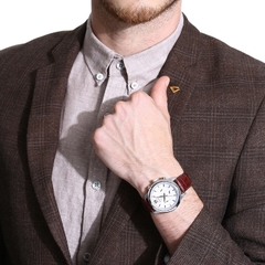 Đồng Hồ Nam Dây Da SEIKO Quartz SSB143P1 | Kính Hardlex