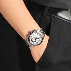 Đồng Hồ Nam Dây Thép SEIKO Quartz SSB189P1 | Kính Hardlex