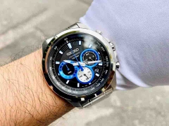 Đồng Hồ Nam Dây Thép SEIKO Quartz SSB243P1 | Kính Hardlex
