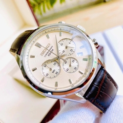 Đồng Hồ Nam Dây Da SEIKO Quartz SSB293P1 | Kính Hardlex