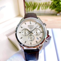 Đồng Hồ Nam Dây Da SEIKO Quartz SSB293P1 | Kính Hardlex