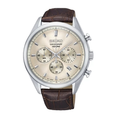 Đồng Hồ Nam Dây Da SEIKO Quartz SSB293P1 | Kính Hardlex