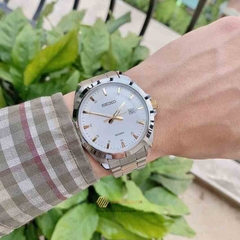 Đồng Hồ Nam Dây Thép SEIKO Quartz SUR211P1 | Kính Hardlex