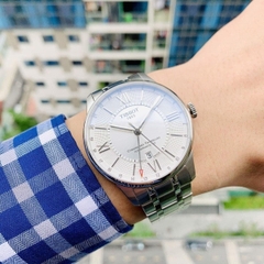 Đồng Hồ Nam Dây Thép Tissot Chemin Des Tourelles Powermatic 80 GMT T099.429.11.038.00